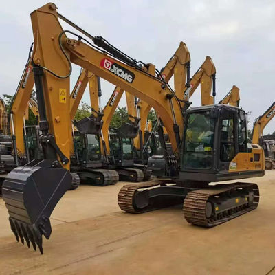 Excavadora usada de alta potência XCMG XE135 Excavadora hidráulica de segunda mão