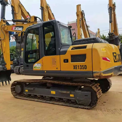 Excavadora usada de alta potência XCMG XE135 Excavadora hidráulica de segunda mão