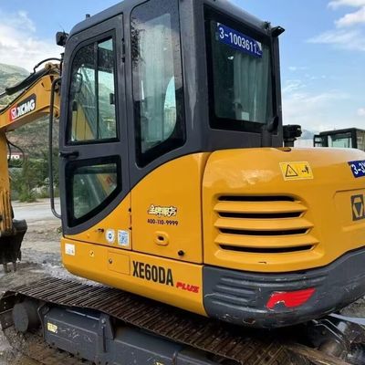 Excavadora de mini-excavadora usada com motor a diesel XCMG XE60DA Excavadora de rastreador hidráulico
