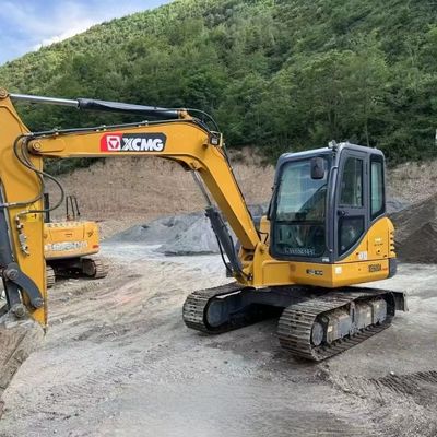 Excavadora de mini-excavadora usada com motor a diesel XCMG XE60DA Excavadora de rastreador hidráulico