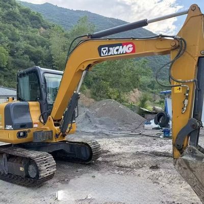 Excavadora de mini-excavadora usada com motor a diesel XCMG XE60DA Excavadora de rastreador hidráulico