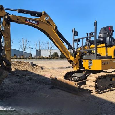 XCMG XE17U mini escavadeira hidráulica de segunda mão para construção de minas