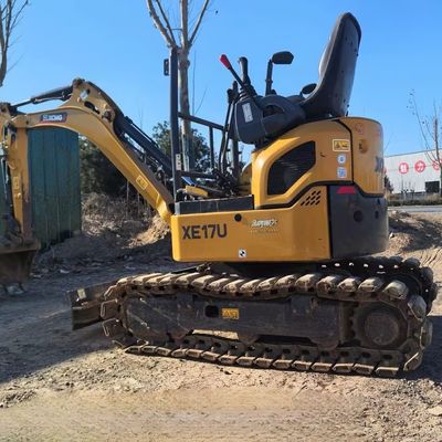 XCMG XE17U mini escavadeira hidráulica de segunda mão para construção de minas
