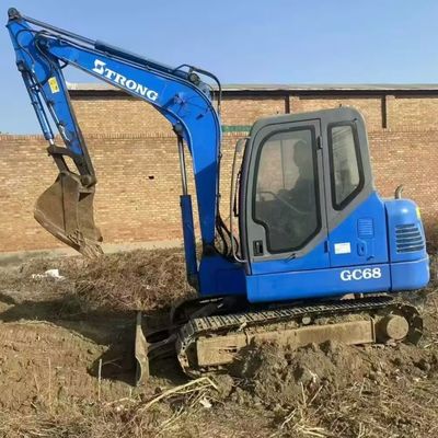35.5kw Crawler Máquinas de construção usadas Excavadora de segunda mão TRONG GC68