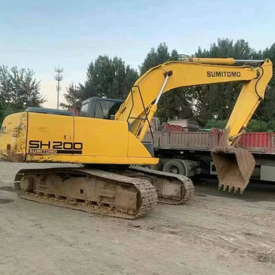 SUMITOMO SH200 Excavadora de rastreador usada 103kW Equipamento de escavação baixo consumo