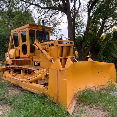 Construção mineira Bulldozer usado CAT D7G Controle hidráulico 202hp