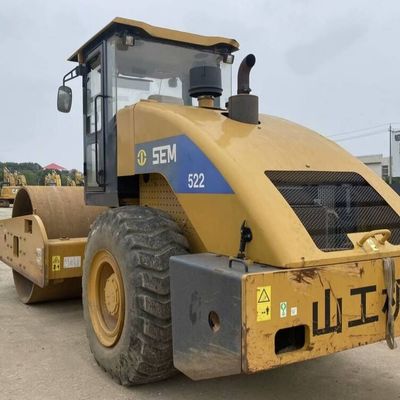 Roller de estrada de segunda mão SEM 522 Vibração de 50 Hz para construção de estradas