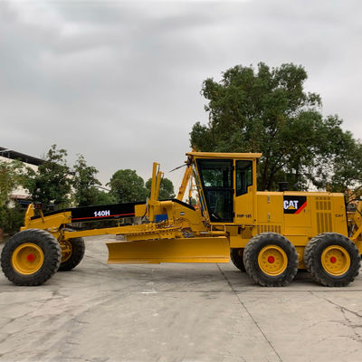 Construção Usado Caterpillar Grader CAT 140H Motor Grader 250HP Alto Desempenho