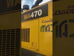 Obras de construção utilizadas Komatsu WA470 Carregador 204kW Refrigeração por água Carregadores de segunda mão